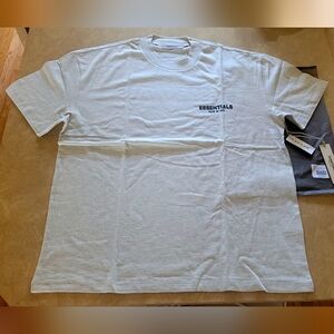 Fear Of God Essentials Light Oatmeal T-shirt | Size XL